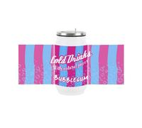 Purely Home Retro Bubblegum Soda Can Drinking Flask With Straw