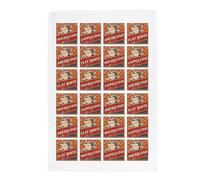 Purely Home Retro Drinks Tea Towel - 1950s Diner Style Hot Drinks Coffee Gift/Present - Panama Cotton Kitchen Dish Towel/Drying Cloth - 67cm x 45cm