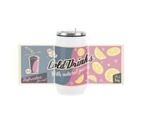 Purely Home Retro Soda Can Drinking Flask With Straw