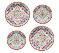 Purely Home Rio Corte 4 Piece Melamine Dinner & Side Plates Set
