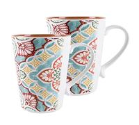 Purely Home Rio Corte Melamine Mugs - Outdoor/Camping/BBQ - Plastic/Melamine Reusable Outdoor Drinkware x 2