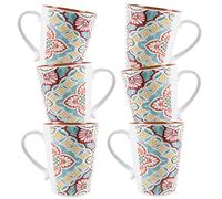 Purely Home Rio Corte Melamine Mugs - Outdoor/Camping/BBQ - Plastic/Melamine Reusable Outdoor Drinkware x 6