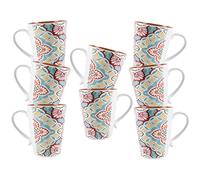 Purely Home Rio Corte Melamine Mugs - Outdoor/Camping/BBQ - Plastic/Melamine Reusable Outdoor Drinkware x 8