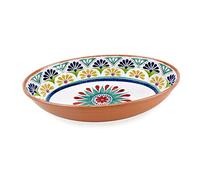 Purely Home Rio Medallion Melamine/Plastic Outdoor/BBQ/Picnic Oval Serving Bowl