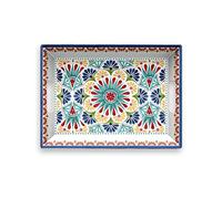 Purely Home Rio Medallion Outdoor/BBQ/Buffet - Melamine/Plastic - Rectangular Tray