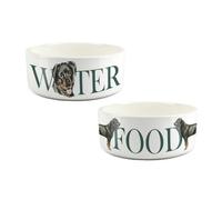 Purely Home Rottweiler Food & Water Bowl Set By Rhiannon Chauncey