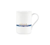 Purely Home Rowing Boat Mug - Rowers Womens Watersports Gift/present - Bone China Tea/coffee Mug