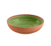 Purely Home Rustic Swirl Green Melamine Bowls - Set Of 6