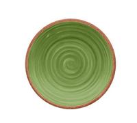 Purely Home Rustic Swirl Green Melamine Side/salad Plates - Set Of 8