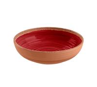 Purely Home Rustic Swirl Red Melamine Bowls