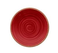 Purely Home Rustic Swirl Red Melamine Side/salad Plates - Set Of 8