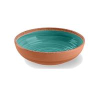Purely Home Rustic Swirl Turquoise Melamine Bowls - Set Of 8