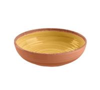 Purely Home Rustic Swirl Yellow Melamine Bowls