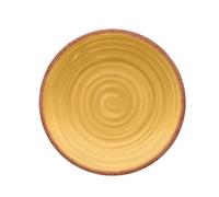 Purely Home Rustic Swirl Yellow Melamine Side Plates - Set Of 8