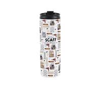 Purely Home Scaffolder Travel Mug - Novelty Trades Gift Reusable Stainless Steel Vacuum-Sealed Double-Walled Hot/Cold Drinks Travel Flask 500ml (16 fl oz)