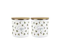 Purely Home - Scattered Bees - Coffee & Sugar Canisters - Kitchen Storage Jar (Medium)