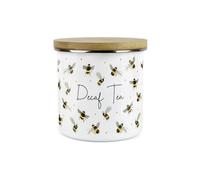 Purely Home - Scattered Bees - Decaf Tea Canister - Kitchen Storage Jar (Large)