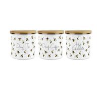 Purely Home - Scattered Bees - Decaf Tea, Decaf Coffee & Hot Chocolate Canisters - Kitchen Storage Jar (Large)