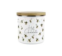 Purely Home - Scattered Bees - Hot Chocolate Canister - Kitchen Storage Jar (Large)