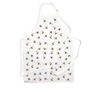 Purely Home Scattered Bees Kitchen Apron - Bumblebee Nature Cooking & Baking Gift