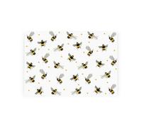 Purely Home Scattered Bees Smooth Glass Worktop Saver - Small Chopping Board