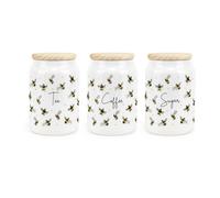 Purely Home - Scattered Bees - Tea, Coffee & Sugar Canister - Kitchen Storage Jars