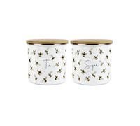 Purely Home - Scattered Bees - Tea & Sugar Canisters - Kitchen Storage Jar (Medium)