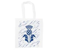 Purely Home Scottish Thistle Tote Bag - Reusable Shopping Bag Scotland Themed Souvenir Gifts