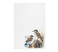 Purely Home Sea Birds Tea Towel - Panama Cotton Coastal Seaside Kitchen Gift