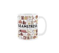 Purely Home Seamstress Mug - Sewing & Crafting Funny Novelty Job Gifts - Tea/Coffee Hot Drinks White Ceramic Cup Present