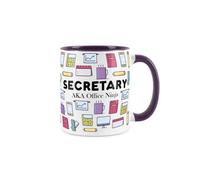 Purely Home Secretary Mug - Humourous Trades Novelty Gift - Tea/coffee Hot Drinks Purple Ceramic Cup Present For Office Workers/secretaries