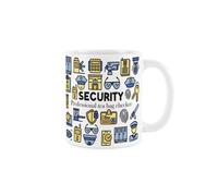 Purely Home Security Mug - Humorous Novelty Job Gifts For Security Guards & Bodyguards - Tea/coffee Hot Drinks White Ceramic Cup Present