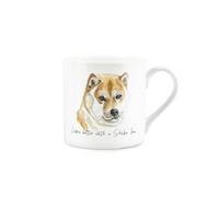 Purely Home Shiba Inu Mug - Lifes Better with a Shiba Inu Bone China White Mug - Tea/Coffee Gift for Dog Lovers