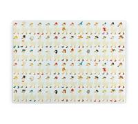 Purely Home Silly Goose Large Smooth Glass Worktop Protector - Kitchen Chopping Board