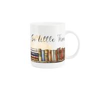 Purely Home So Many Books, So Little Time Mug - Gift/Present for Books Lovers - Tea/Coffee Hot Drinks White Bone China Mug