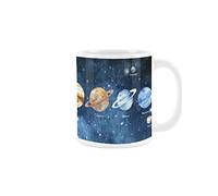 Purely Home Solar System Mug - All Planets Design - White Coffee Tea Present Gift