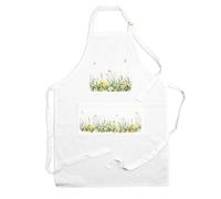 Purely Home Spring Time Daffodils Apron - Yellow Floral Cooking & Baking Kitchen Gifts For Her - Apron With Adjustable Neck/waist Ties