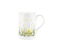 Purely Home Spring Time Daffodils Gran Mug - Yellow Easter Themed Floral Gift/Present for Her - Bone China Coffee/Tea Mug
