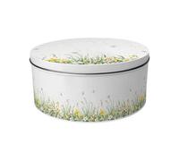 Purely Home Springtime Daffodils Large Cake Tin - Yellow Floral Homeware Gifts Round Metal Storage Container For Baking 23 X 10Cm