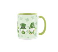Purely Home St Paddy Gonks Mug - Saint Patrick's Day Souvenir - Tea/Coffee Gift Ceramic Green Cup