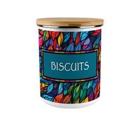 Purely Home Stained Glass Patterned Extra Large Biscuit Tin