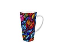 Purely Home Stained Glass Patterned Large Latte Mug