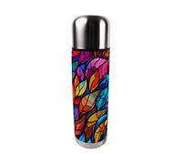 Purely Home Stained Glass Patterned Large Reusable Thermal Flask