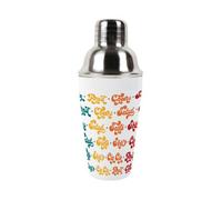 Purely Home Stainless Steel Cocktail Shaker & Strainer 550Ml - Multilingual "cheers"