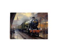 Purely Home Steam Train Worktop Saver - Small Textured Glass Chopping Board