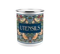 Purely Home Strawberry Thief Blue Kitchen Utensil Holder