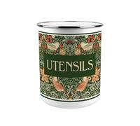 Purely Home Strawberry Thief Green Kitchen Utensil Holder