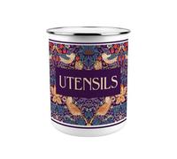 Purely Home Strawberry Thief Purple Kitchen Utensil Holder