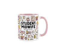 Purely Home Student Midwife Mug - Funny Trades Novelty Job Gift - Tea/coffee Hot Drink Pink Ceramic Cup Present For Midwives/fertility Doctors