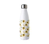 Purely Home Sunflowers Stainless Steel Water Bottle - Yellow Floral Summer Presents for Her - Double Walled 500ml Metal Hot/Cold Drinks Bottle Outdoor Gifts